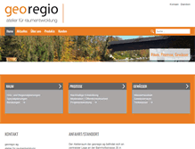Tablet Screenshot of georegio.ch